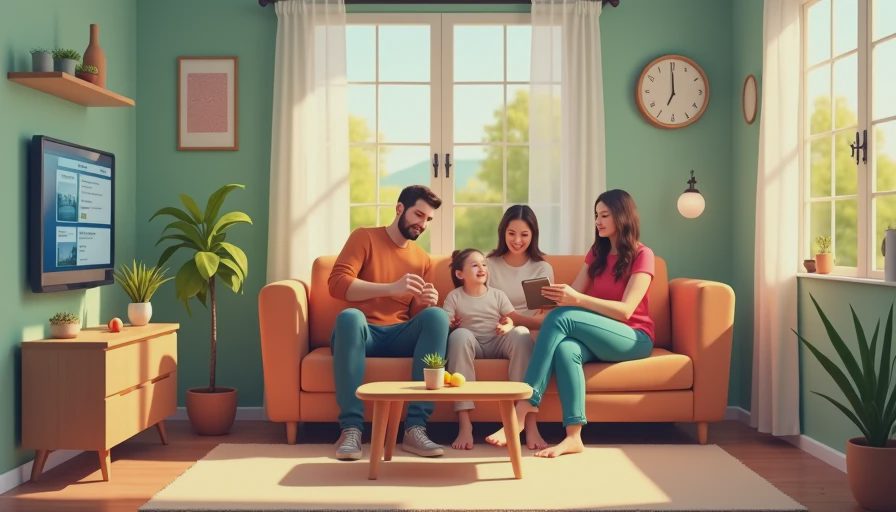 Visual context for smart home news
