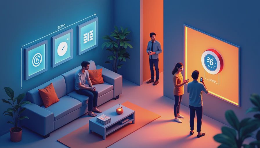Illustration for smart thermostat