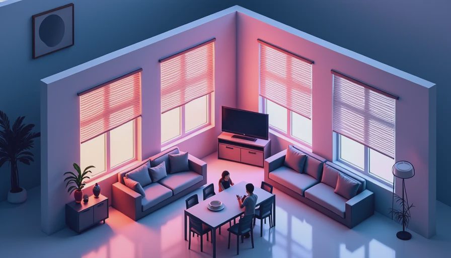 Visual context for motorized blinds