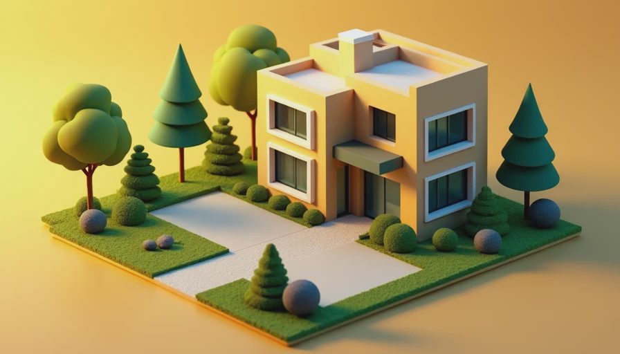Visual context for modern houses