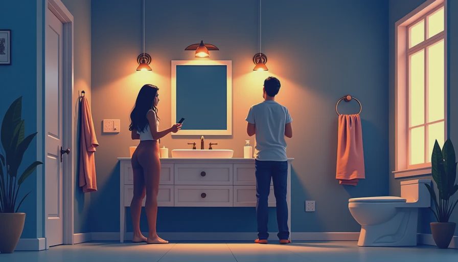 Illustration for bathroom lighting upgrades near me